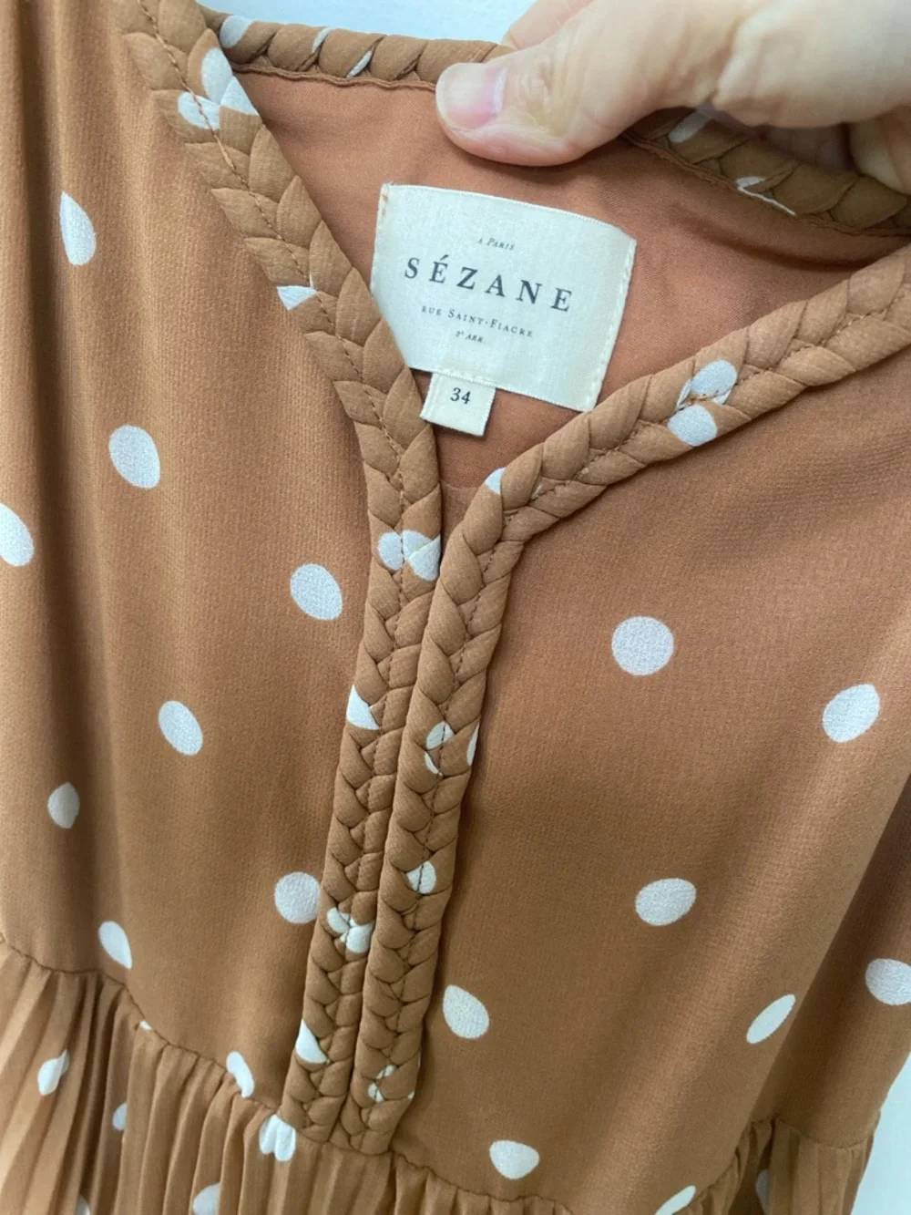 Sézane Polka Dot Nella Maxi Dress - Picture 2 of 5